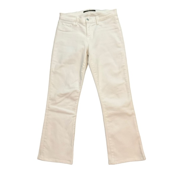 J Brand White Relaxed Straight Leg or Boot Cut Jeans Size 28 - Picture 1 of 10